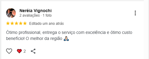 Avaliação Google — Neréia Vignochi