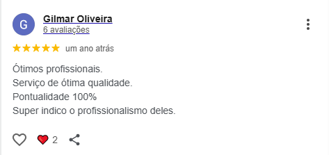 Avaliação Google — Gilmar Oliveira